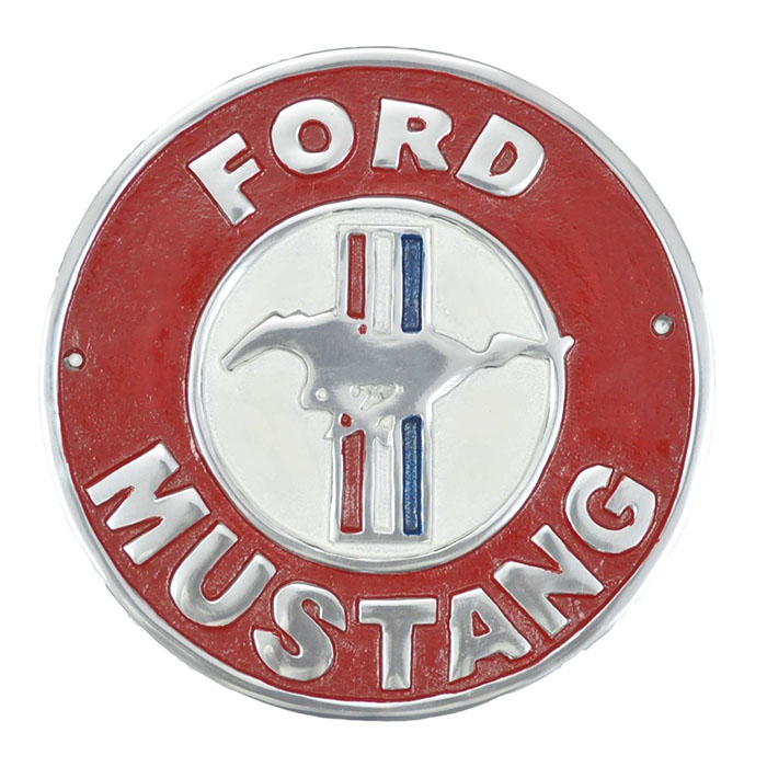 Ford Mustang Aluminium Plaque 51cm
